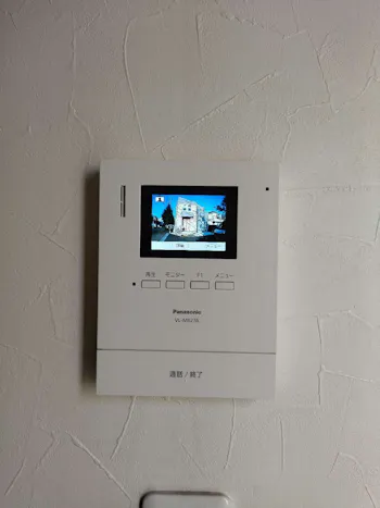東京都羽村市のお客様のTVドアホン交換工事