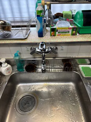 静岡県浜松市中央区のお客様のキッチン水栓工事