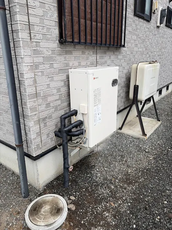 工事後　山梨県都留市のお客様の石油給湯器交換工事