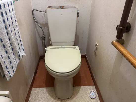 工事前　長野県上田市のお客様のトイレ工事