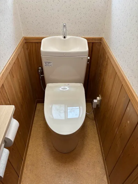 工事後　茨城県石岡市のお客様のトイレ・洗面化粧台工事