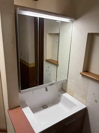 茨城県石岡市のお客様のトイレ・洗面化粧台工事　具体的な工事内容1
