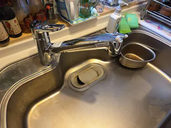 栃木県宇都宮市のお客様のキッチン水栓工事