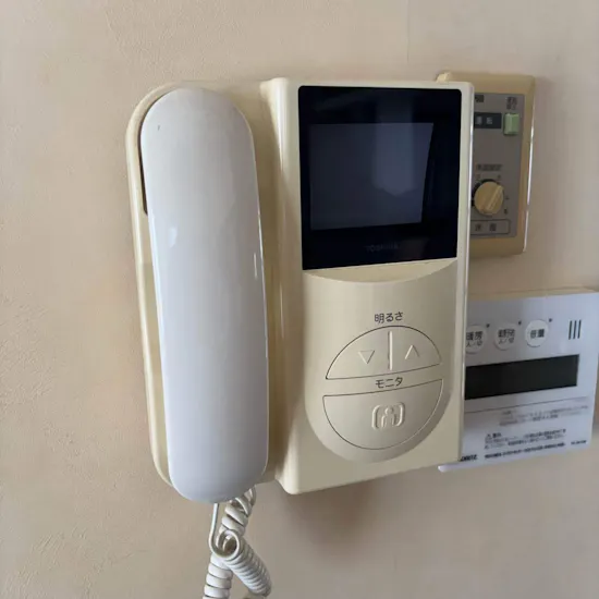 工事前　長野県安曇野市のお客様のTVドアホン交換工事