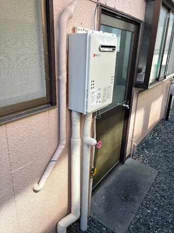 群馬県前橋市のお客様のガス給湯器工事