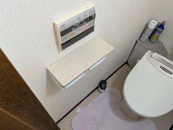 愛知県名古屋市のお客様のトイレペーパーホルダー取付工事