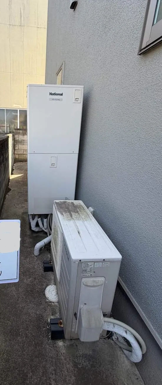 工事前　群馬県邑楽郡のお客様のエコキュート交換工事