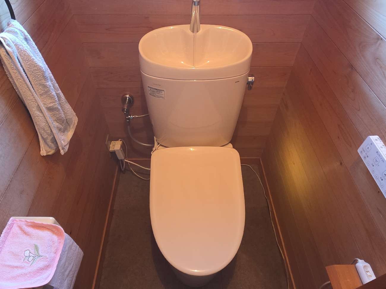 栃木県益子町のお客様のトイレ交換工事