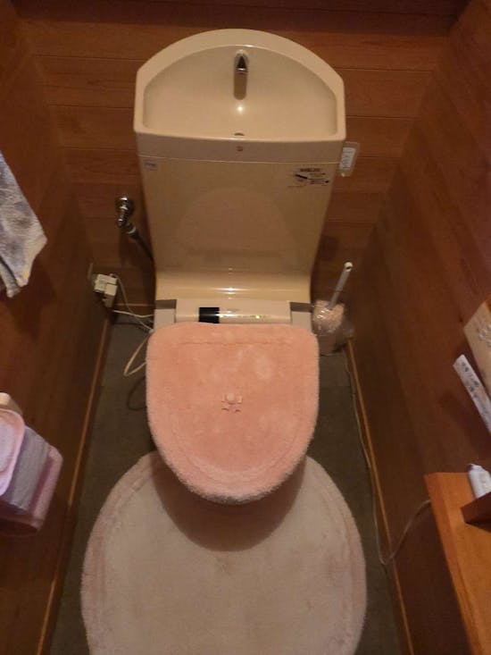 工事前　栃木県益子町のお客様のトイレ交換工事