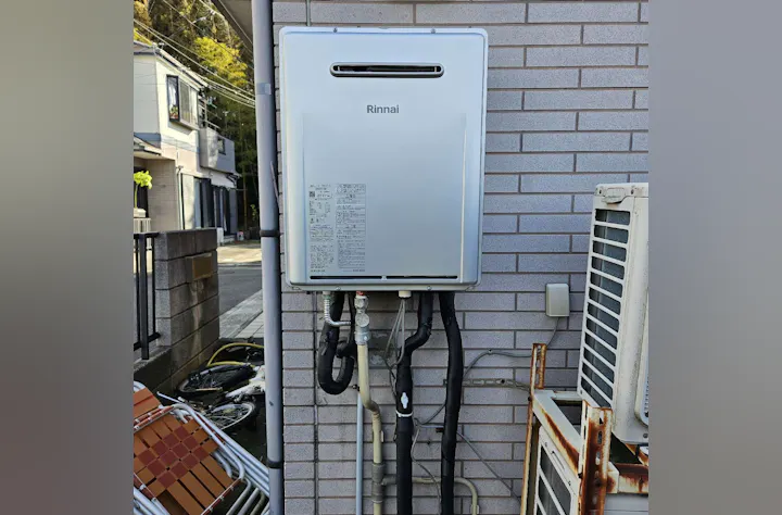神奈川県横須賀市のお客様の給湯器交換工事