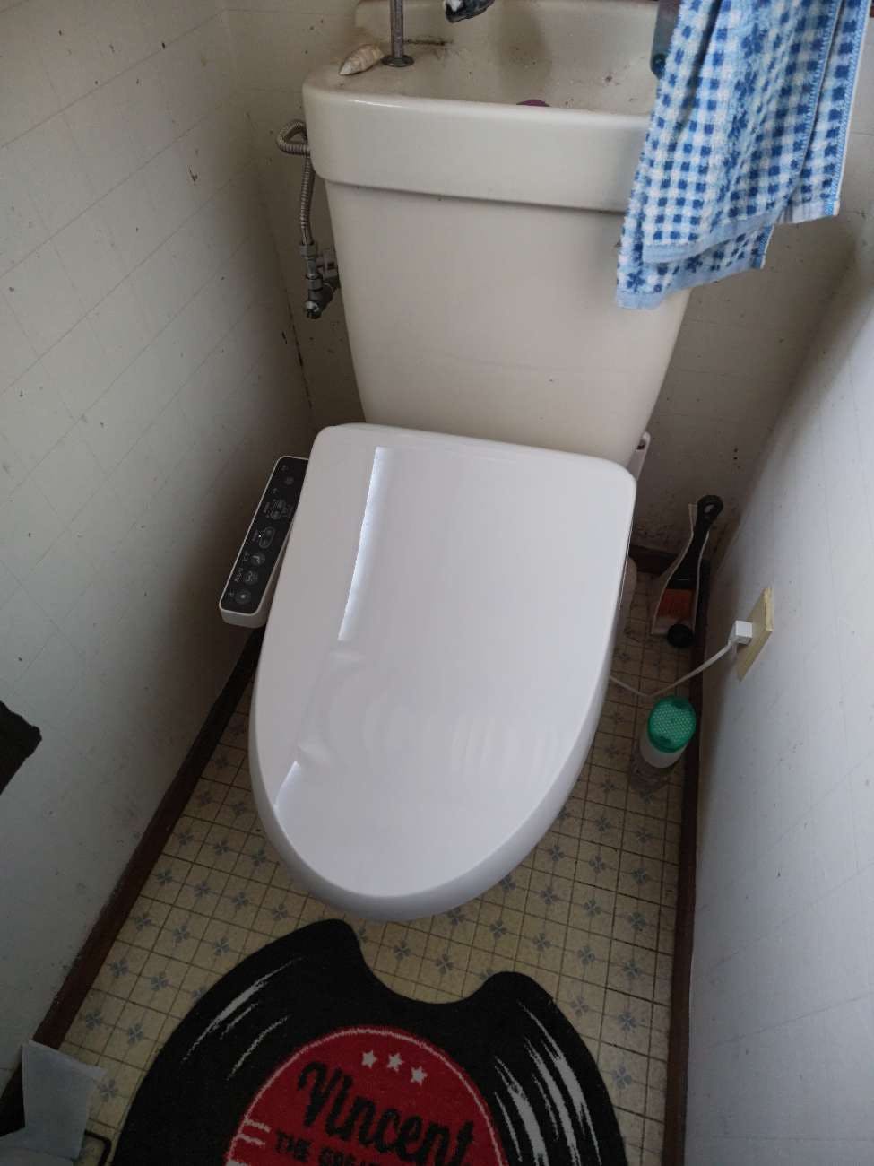 福島県いわき市のお客様の便座交換工事