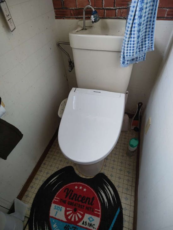 工事前　福島県いわき市のお客様の便座交換工事