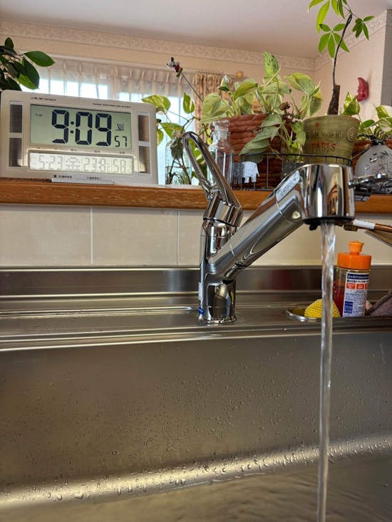 工事後　茨城県水戸市のお客様のキッチン水栓交換工事