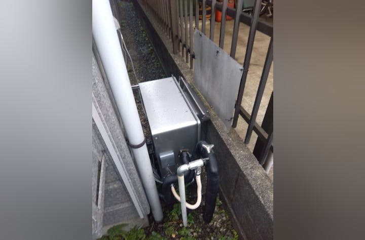東京都青梅市のガス給湯器交換工事