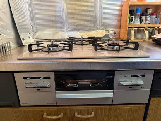 工事後　群馬県高崎市のお客様のビルトインコンロ交換工事