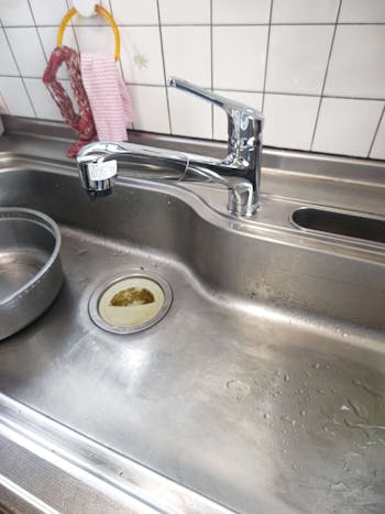 福島県いわき市のお客様のキッチン混合栓工事