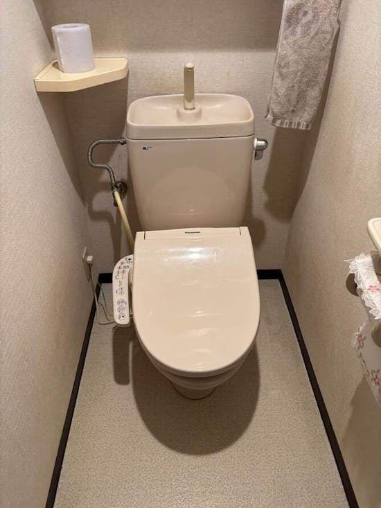 工事前　茨城県龍ケ崎市のお客様のトイレ・浴室水栓交換工事