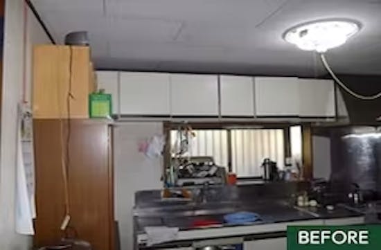 工事前 千葉県のお客様のシステムキッチン設置工事