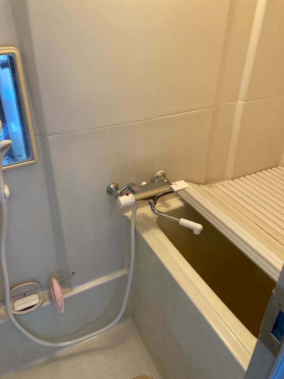 静岡県浜松市のお客様の浴室水栓交換工事 