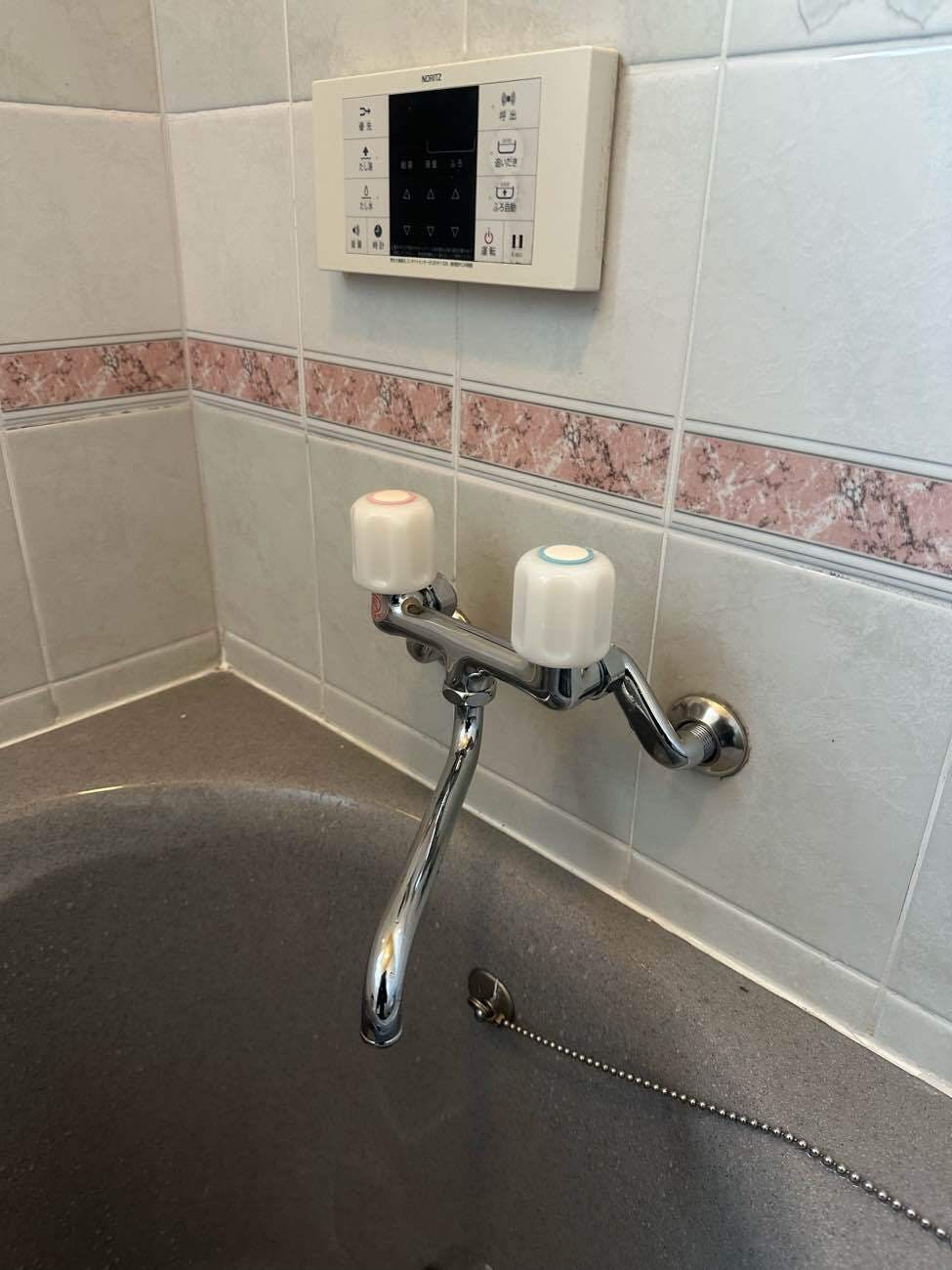 東京都八王子市のお客様の浴室水栓交換工事