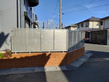 島田市のお客様のフェンス工事　具体的な工事内容1
