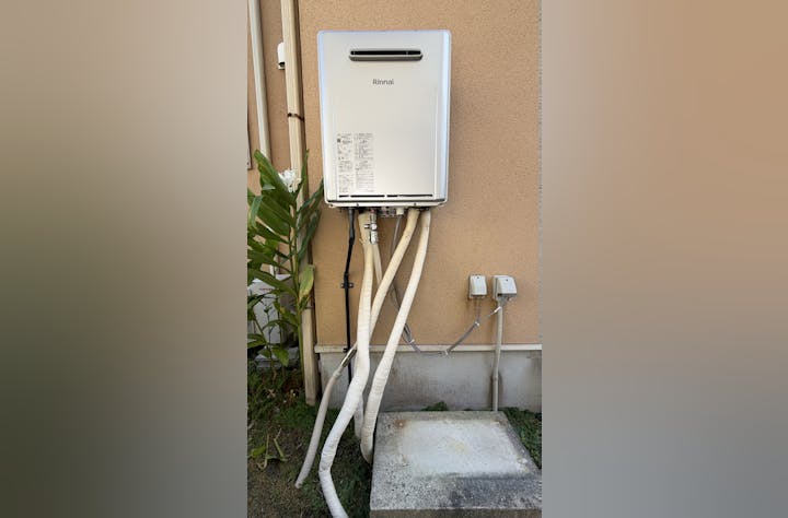 勝浦市のお客様の給湯器工事