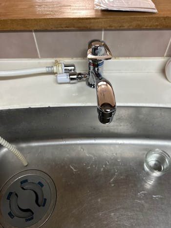 宮城県仙台市のお客様の水栓交換工事（ｷｯﾁﾝ用ﾜﾝﾎｰﾙ型）