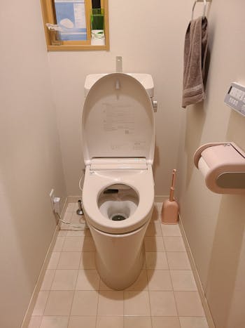 東京都のお客様のトイレ交換工事　具体的な工事内容1