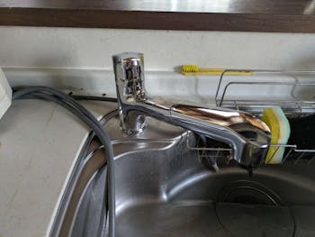 静岡県静岡市葵区のキッチン水栓工事