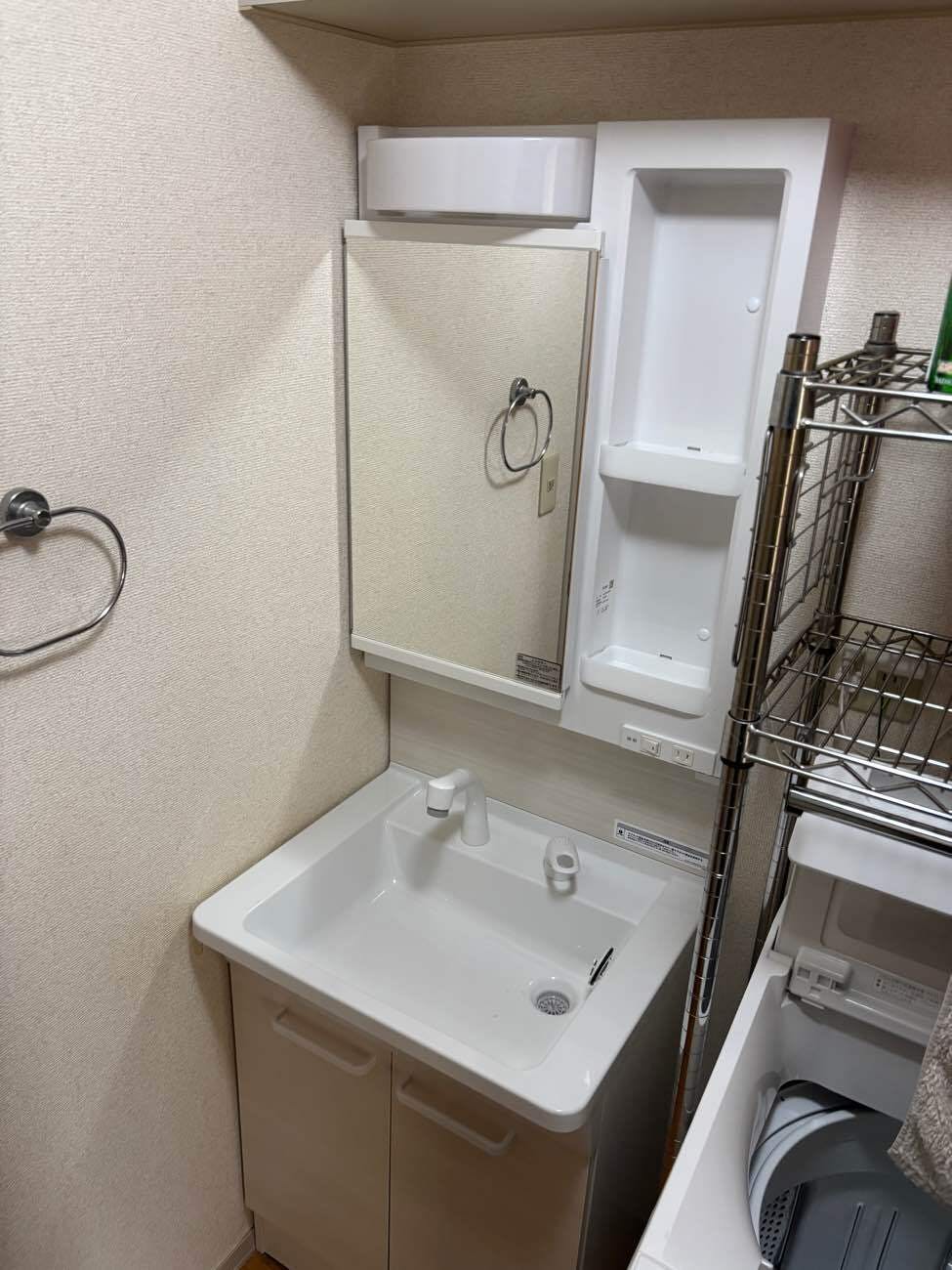 茨城県土浦市のお客様の洗面台交換工事