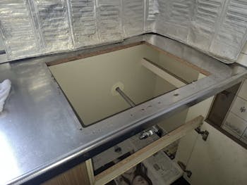 宮城県大崎市のお客様のビルトインコンロ工事　具体的な工事内容1