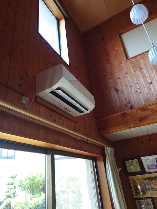 工事後　福島県のお客様のエアコン洗浄お掃除機能付き＆防カビ抗菌コート工事