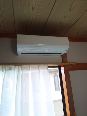 福島県のお客様のエアコン洗浄お掃除機能付き＆防カビ抗菌コート工事　具体的な工事内容1