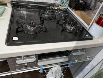 朝霞市のお客様のビルトインコンロ・ガス給湯器交換工事　具体的な工事内容1