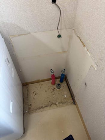 茨城県ひたちなか市のお客様の洗面化粧台設置工事　具体的な工事内容3