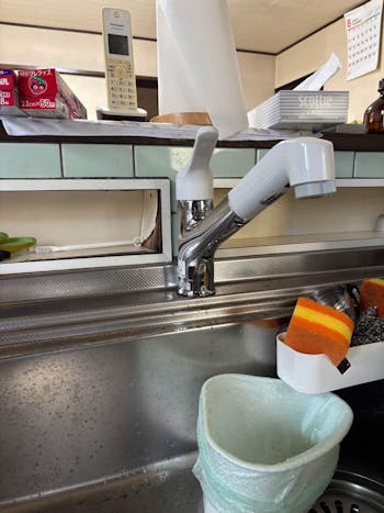 茨城県土浦市のお客様のキッチン水栓交換工事