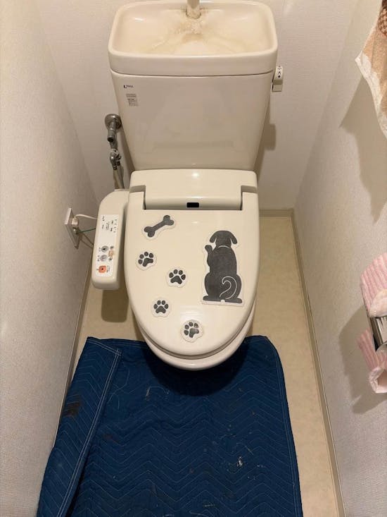 工事前　埼玉県鴻巣市のお客様のウォシュレット交換工事