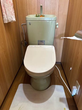 千葉県茂原市のお客様の便座交換工事