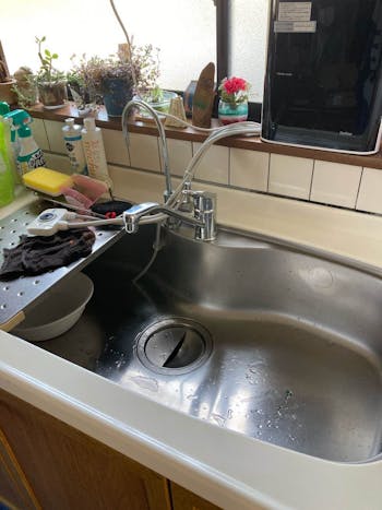 静岡県磐田市のお客様のキッチン混合栓交換　工事