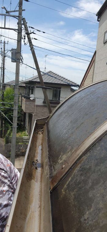 千葉県佐倉市のベランダ雨樋洗浄工事　具体的な工事内容2