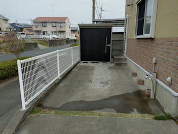 静岡県のお客様の物置設置工事　具体的な工事内容2