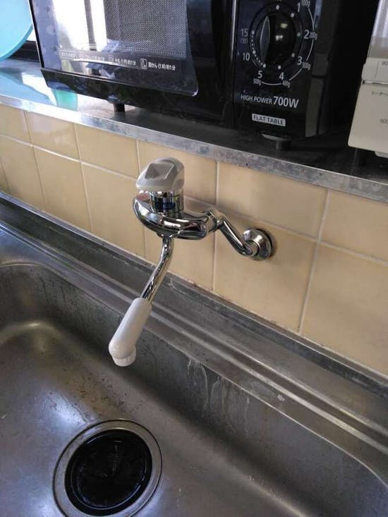 工事後 神奈川県中郡のお客様のキッチン水栓、洗面化粧台水栓交換工事