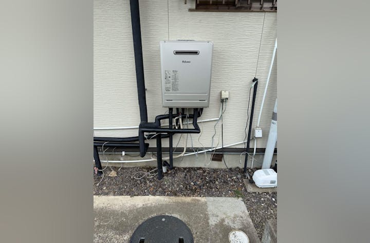 福島県白河市のお客様のガス給湯器交換工事