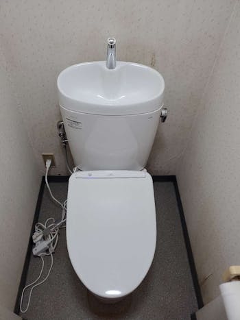 栃木県那須郡のお客様のトイレ交換工事