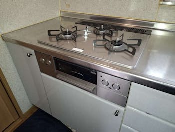 宮城県大崎市のお客様のレンジフード、ビルトインコンロ交換工事