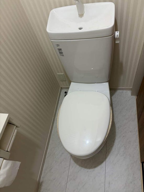 工事前　埼玉県入間郡のお客様の便座交換工事