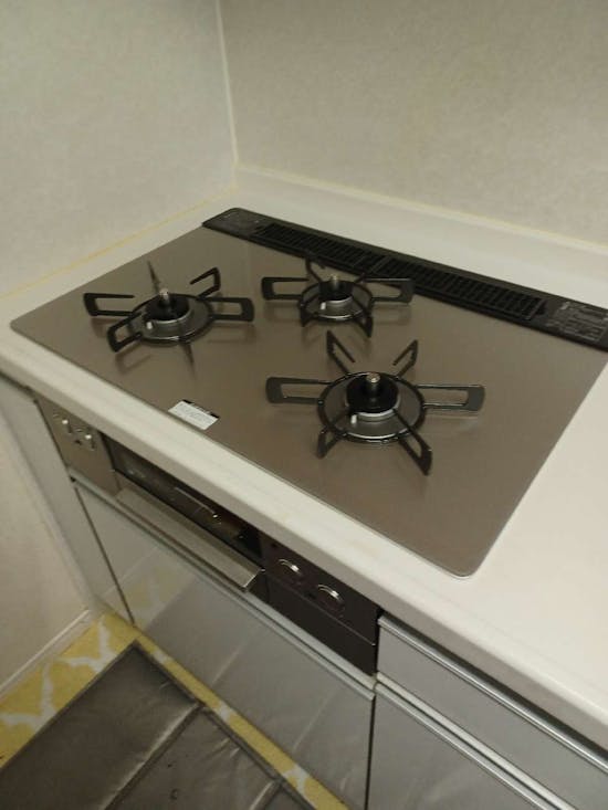 工事後　東京都八王子市のお客様のビルトインコンロ交換工事