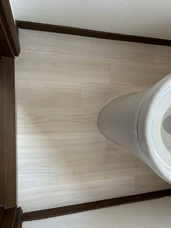 神奈川県川崎市のお客様のトイレ交換・内装(床のみ)工事　具体的な工事内容1