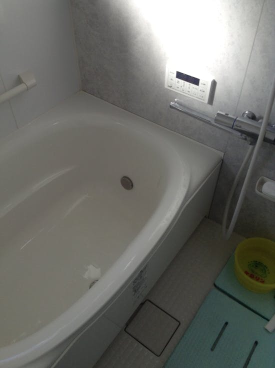 工事後　埼玉県のお客様のバス、給湯器、軒天工事、レンジフード工事