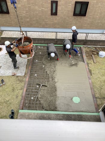 稲敷郡阿見町のお客様の土間コンクリート打設工事　具体的な工事内容1